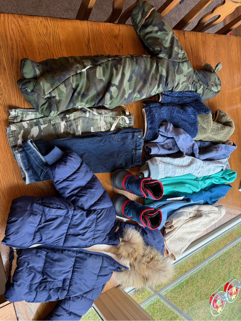 Boys winter bundle lot 18-24m puffer coat boots snow suit hoodies pants
